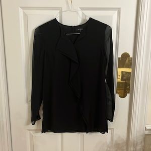 ST. John black silk blouse